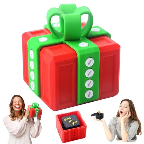 Dedo Medio en una Caja,Divertido Juguete de Tornillos 3D,Caja de Regalos Molestos,Cajas para Regalo de Broma DivertidaDecoración De Escritorio,Decoración del Hogar,Middle Finger Surprise Gift Box