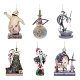 6 PCS Christmas Tree Hanging Ornaments, Xmas Funny Theme Acrylic Pendants Decoration, Hanging Accessories for Home Holiday Party Backpack Car Decor