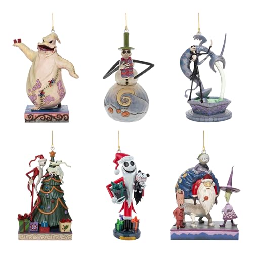 6 PCS Christmas Tree Hanging Ornaments, Xmas Funny Theme Acrylic Pendants Decoration, Hanging Accessories for Home Holiday Party Backpack Car Decor