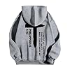 Generisch God Print Sweater Casual Long Sleeve Comfortable Daily Wear Cool Sweatshirt Men, Light grey, XL #3