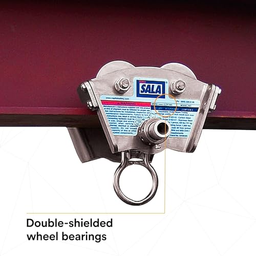 Image of 3M DBI-SALA 2103147 Anchorage Connector,Trolley, Stainless Steel, Fits 3 In To 8 In Wide I-Beams, Up To 11 /16 inch Thick, Gold