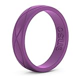 Enso Womens Infinity Silicone Ring, Plum Purple 7