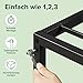 ZINUS Figari Nachhaltiger Plattformbettrahmen aus Bambus und Metall, 31 cm, mit Lamellen-Kopfteil | Stahllattenhalterung | Einfache Montage | 100 x 200 cm | Schönes Finish
