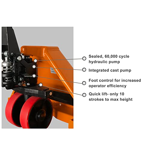 Pallet Jack/Pallet Truck 48\" L×21\" W 5500lbs Capacity BF-III-520