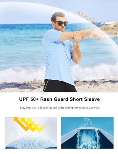 Image of Kinglaman 1 /4 /5 /6 Pack Men's Workout Gym Dry Fit Short Sleeve T Shirts | Quick Dry Fabric, Breathable Mesh, Moisture Wicking, Athletic Regular Fit, for Training, Running, All Sports Activities