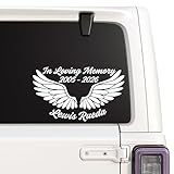 in Loving Memory | Personalized | Decal Sticker Car Window | Application Instructions Included