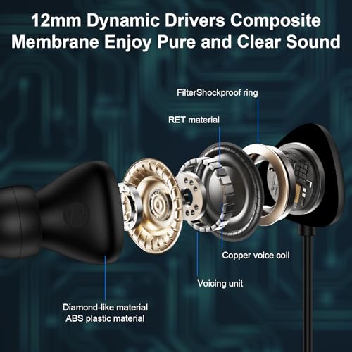 Image of USB C Earbuds Wired Ear Buds for Samsung Glaxy S26 Ultra S25 FE S25 Ultra A36 A56 A17 A16 S24,Type C in-Ear Headphones Earphone Headset with Microphone for iPhone 17 Pro Max Air 16 15