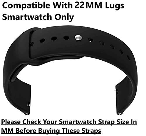 Image of 22mm Watch Strap Compatible with Samsung Galaxy Watch, S Pro,Realme S, Pro 4 Max, Ultra, Ultra 2, One Plus 22mm Smart Watch Strap Soft Silicone (Pack of-1) (Green)