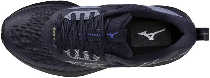 Mizuno Wave Rider GTX 3 Women's Trail Running Shoes, Odyssey Gray/Icelandic Blue/Iris Bloom - Image 3