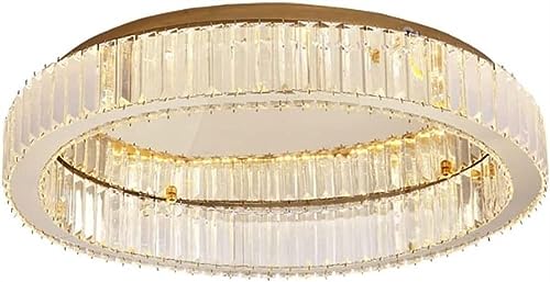 Plafonnier LED cristal de luxe au design minimaliste moderne