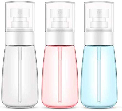 Preisvergleich Produktbild Ultra-feiner Sprühflaschen, nachfüllbar, Wasserflaschen mit Luftpresse, tragbar, transparenter Behälter für unterwegs, für Make-up-Desinfektion (100 ml)