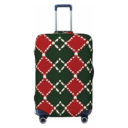 Rhombic Elastic Travel Luggage Cover, Washable Spandex Suitcase Protector, Anti-Scratch Fits 18-32 Inch