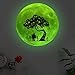 Naklejki ścienne winylowe cytat naklejka Luminous Moon Tree para naklejki ścienne salon sypialnia sufit tło dekoracyjne naklejki ścienne 29 CM!