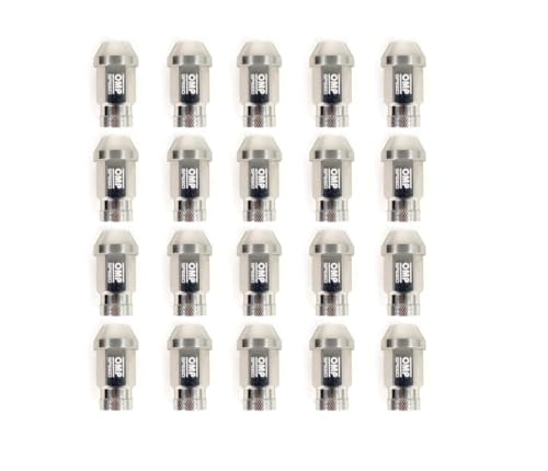 Tuercas M14X1.5 OMP Speed juego de 20 unidades de aluminio 7075 largo 40mm y llave 19 color plata