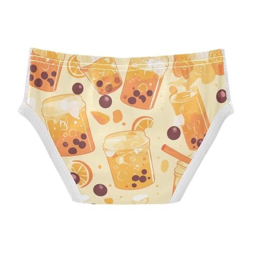 Bubble Tea Pattern Toddler Boys' Comfort Kids Underwear Cute Children Undies2