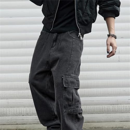 Men's Baggy Jeans – Wide-Leg Denim Pants, Oversize Streetwear Cargo Trousers3