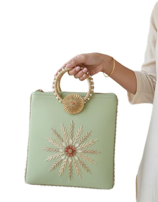 Gota Glamour bagPotali Bag for Wedding Party & Festive Use | Bridal Return Gift Potli Handbag_35-picture-47