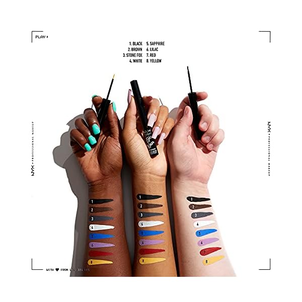 NYX-PROFESSIONAL-MAKEUP-Epic-Wear-Liquid-Liner-Long-Lasting-Waterproof-Matte-Eyeliner-White NYX PROFESSIONAL MAKEUP Epic Wear Liquid Liner, Long-Lasting Waterproof Eyeliner - White