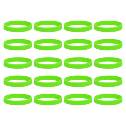 Élastique plat en caoutchouc vert de 10,2 cm pour rangement cordon et emballage
