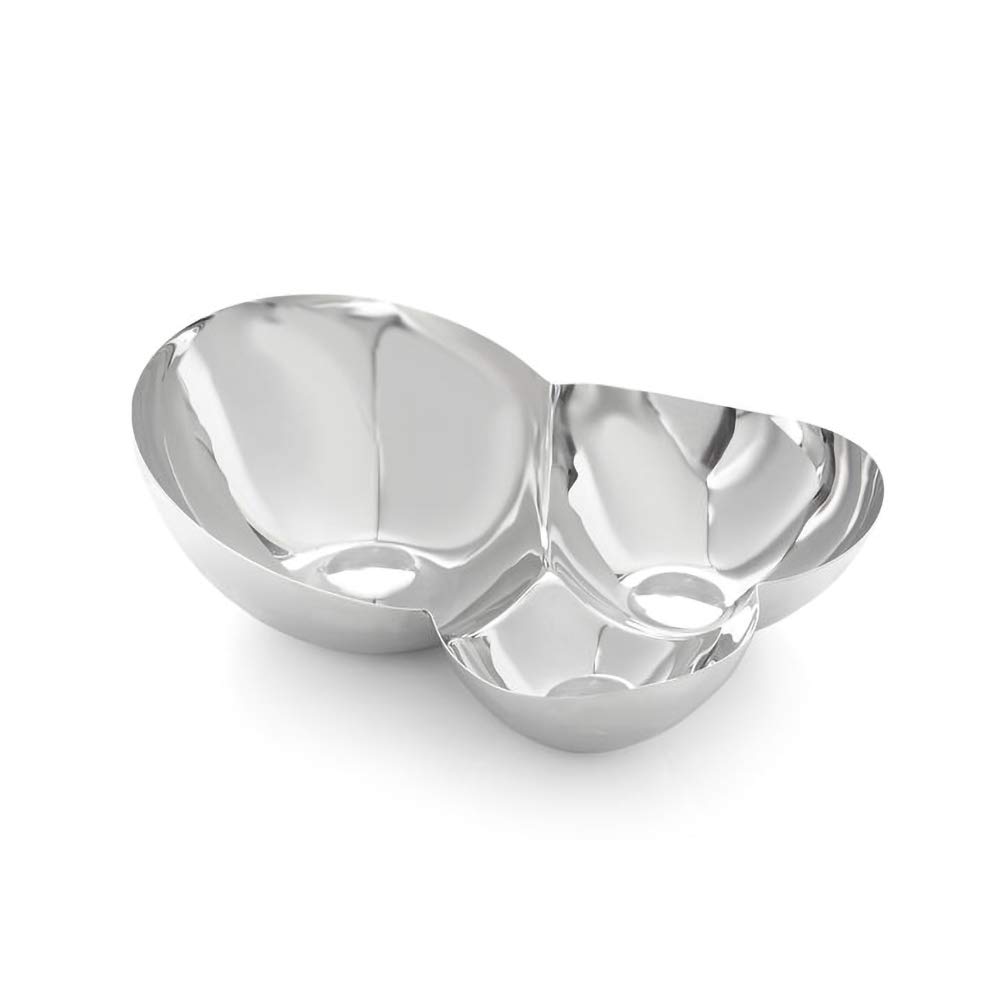 Nambe Pulse Collection Chip & Dip Bowl