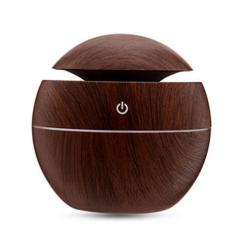 Lámpara de noche LED de grano de madera portátil USB humidificador purificador de aire para el hogar oficina aromaterapia máquina para fragancia natural, humidificación, mejora de la respiración Lámpara de noche LED de grano de madera portátil USB humidificador purificador de aire para el hogar oficina aromaterapia máquina para fragancia natural, humidificación, mejora de la respiración