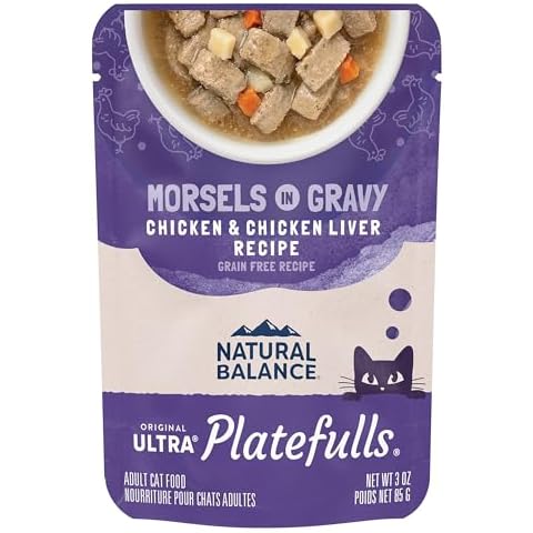 Natural Balance Platefulls Indoor Chicken & Chicken Liver Cat Food in Gravy Cover