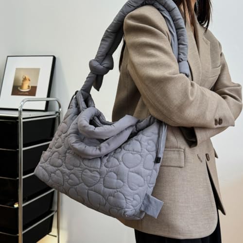 Puffer Tote Bag Quilted Backpack Puffer Crossbody Bags for Women Puffy Shoulder Top Handle Bag Convertible Bubble Purse2