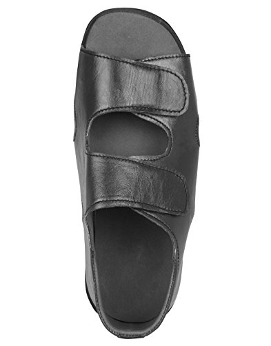 Image of Orthopaedic & Diabetic Footwear : Sandal Shoes For Gents (Leather & MCR /MCP) : G14-BL-9