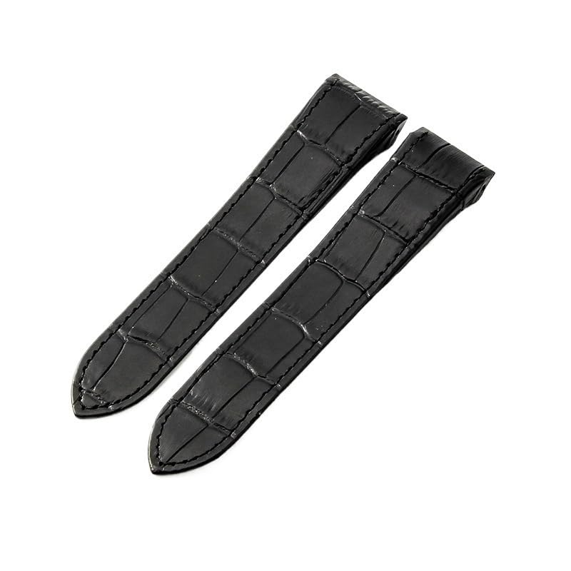 Correa de reloj de cuero genuino compatible con Cartier Sandoz Santos 100