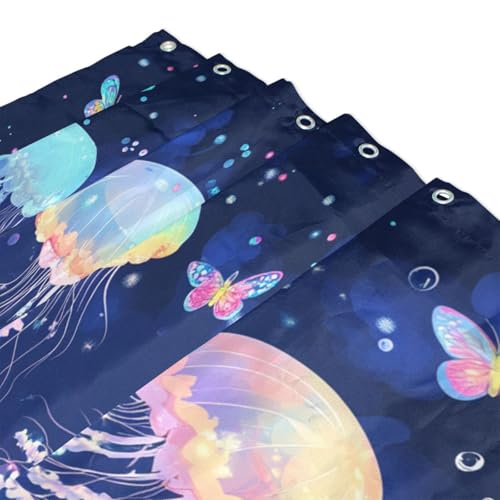 Rideau de douche polyester imperméable avec crochet lavable 168x183