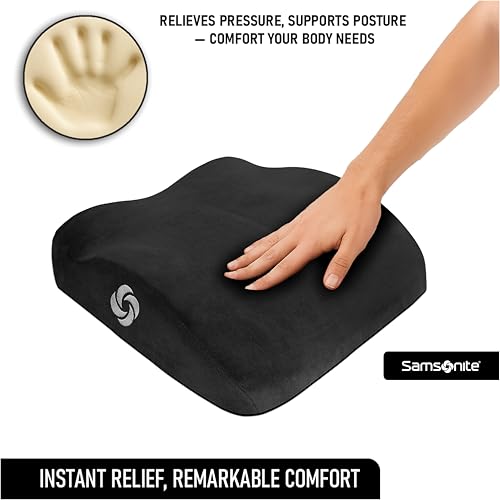 Image of Samsonite SA5453 Soft Ergonomic Cushion /Black Seat 100% Pure Memory Foam