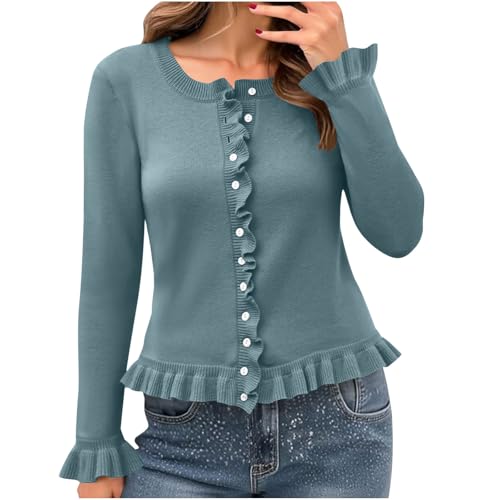 Cardigan à volants pour rompre la monotonie des tenues d'hiver unies