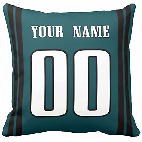 Image of ANTKING Throw Pillow 2 Pack with Custom Name and Number Personalized Gift for Men Women Boys