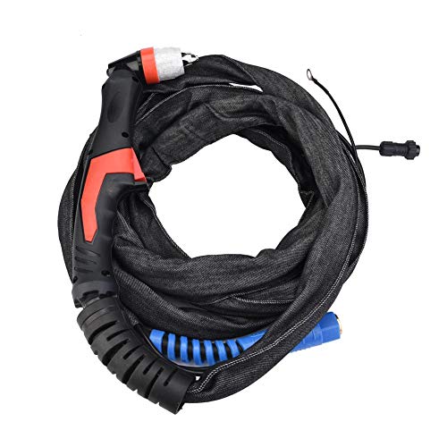 EVTSCAN Latest P80 Torch Plasma Cutter Welding Cutting Gun Pilot Arc Non Touch Start 2 Pins HF Connector Completed Cable Fit CNC Machine LGK60 LGK80 LGK100(4M)