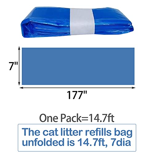 Apatal 12 Pack Cat Litter Refills Bag,Compatible with Litter Refill Litter Disposal Refill Cartridge Generic Pail Liner Suitable for Genie Original Refill Cartridge Not Included - Thumbnail 4