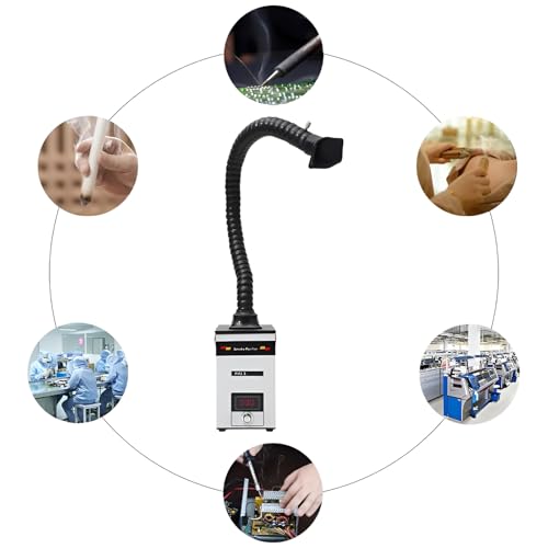 Estrattore di fumi con filtro dell'aria a 3 fasi, assorbitore di fumo per saldatura, incisione laser e postazioni di lavoro per chiodi, efficiente sistema di filtrazione dell'aria