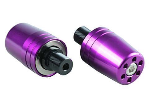 ポッシュ(POSH) ハンドルバーエンド カワサキ車用 M17カワサキ用 ウルトラヘビーバーエンド パープル 2個入 031989-05