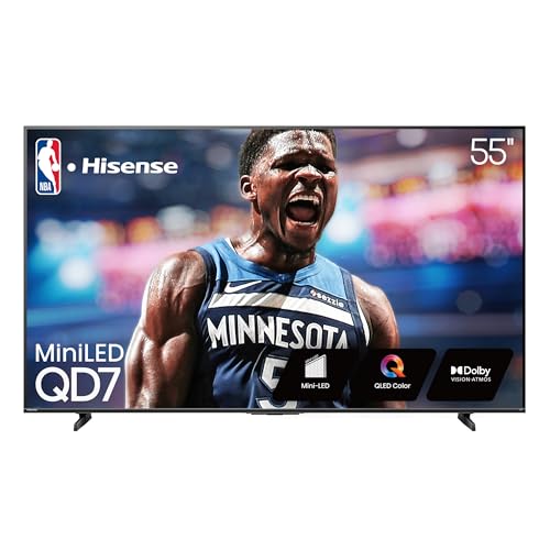 Hisense 55" Class QD7 Series Mini-LED 4K UHD Smart Fire TV (55QD7...