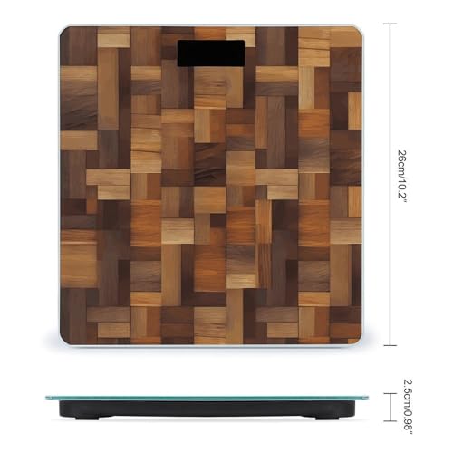 Báscula Digital de Baño con Pantalla LED Clara y Plataforma de Vidrio Templado miniatura 2