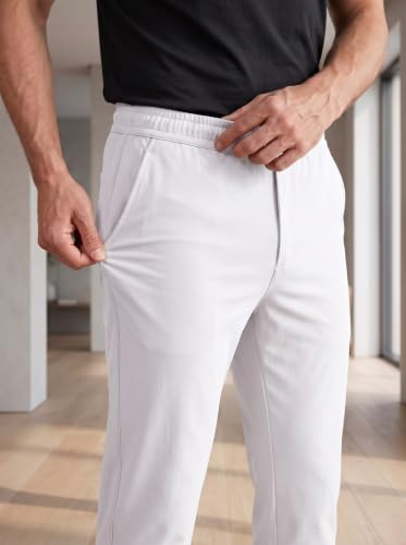 Image of SaintX Men's 4-Way Stretchable Athleisure Pants | Sweat Wicking Fabric | Slim Fit | Active - Sports Wear | Travel, Lounge & Casual Wear | Stylish Back Zipper Pocket | Available in Plus Size (ST06)