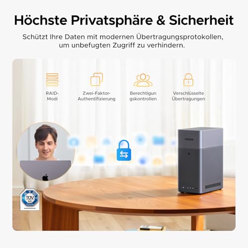 UGREEN NASync DH2300 2 Bay NAS für Einsteiger und Privatanwender (ohne HDD) – Ansicht 9