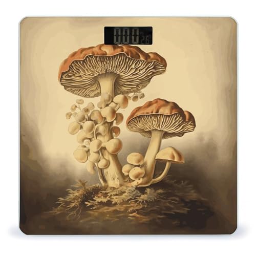 Báscula Digital Vintage para Baño con Pantalla LCD