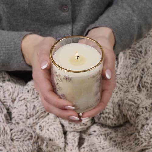 Image of Christian Art Gifts Be Joyful Scented Candle: Soy Wax, Pure Essential Oils