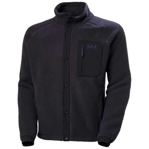 Helly Hansen Herren Panorama Pile Snap Jacke, 660 Black Grape, S