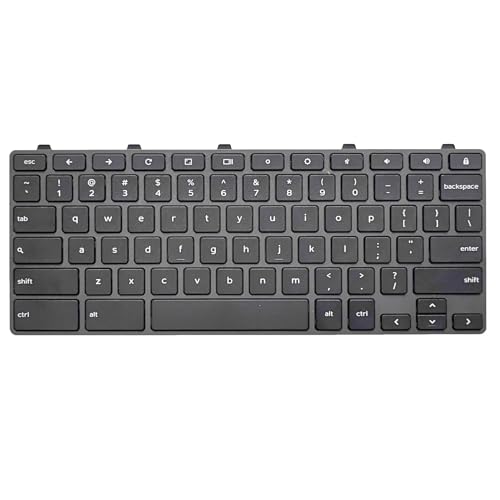 WWGTMC Replacement Keyboard Key for Dell Chromebook 11 3100,Chromebook 11 5190,Dell Chromebook 3100 3110 5190 Keyboard with Lock Key US Layout P/N: TPN-136US001909 AE09U018 NSK-EJ1SW