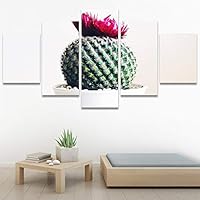 SIGNWIN 5 Panel Canvas Wall Art Modern Art Bohemian Bouquet Colorful Cool Floral Group Multicolor Photography Realism for Home Decorations Ready to Hang - 60