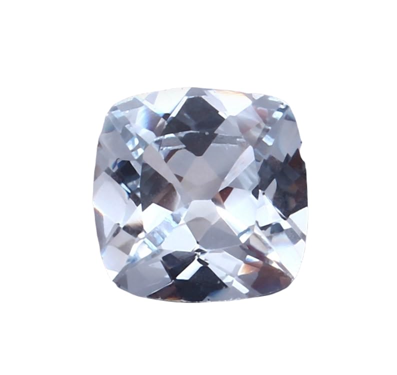 Aigue-marine brésilienne 12x12mm coussin pour création bijoux DIY GH_NAT_12236