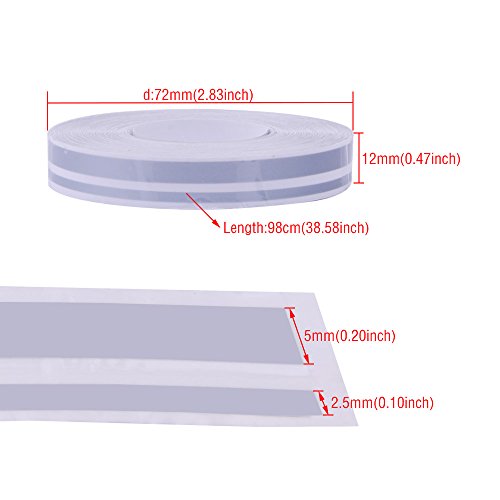Pme 12Mm 0.5" Pinstripe Pinstriping Pin Stripe Decals Vinyl Tape Stickers For Cars (Silver Gray) #TOP2