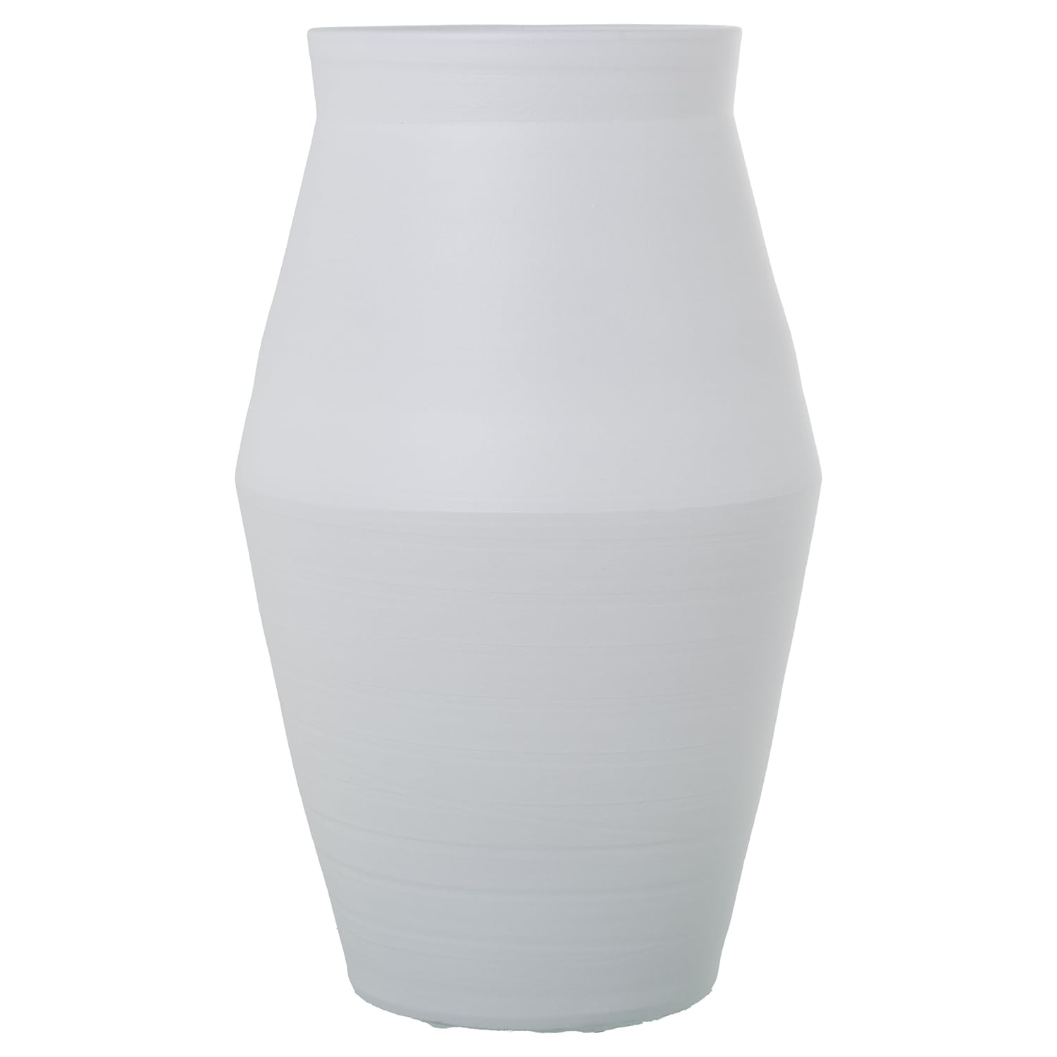 Vase de sol en céramique blanc mat stable pour valoriser vos grandes branches sans basculer