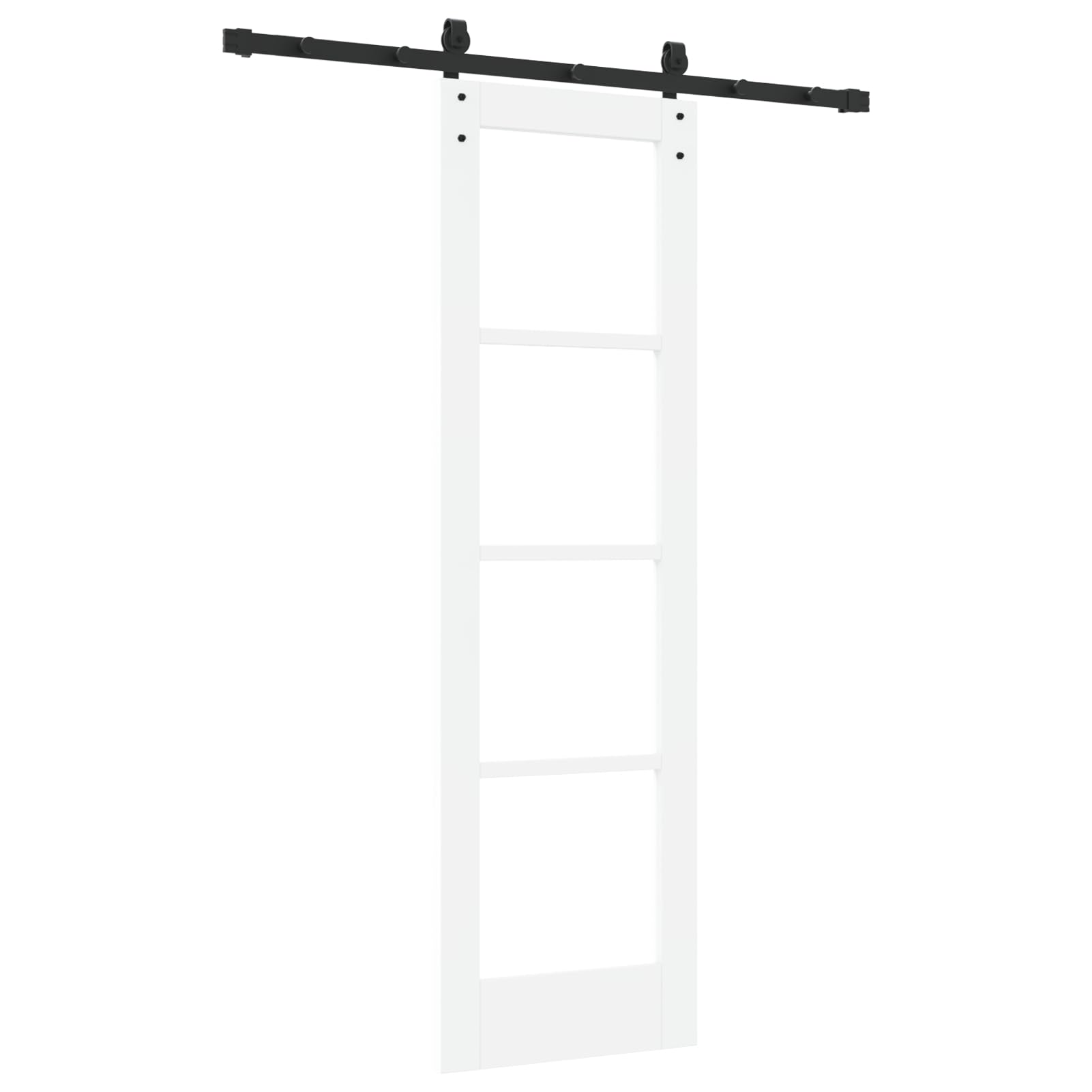 Homgoday Puerta Corrediza de Madera de Pino Maciza con Diseño Moderno y Resistente - 23.7 kg
